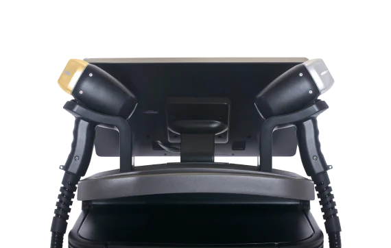 チタンリフティング機器のハンドピースが2つ並んだ画像